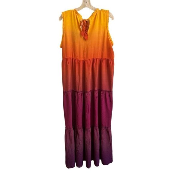 NEW Matilda Jane Enchanted Garden Waikiki Ombre Maxi Dress Size Large - Picture 3 of 5